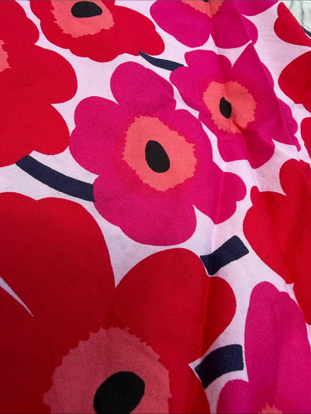 2 Pink & Red Floral Cotton standard pillowcases -marimekko different designs